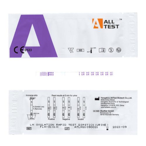 AllTest alacsony érzékenységű ovulációs teszt (25db, 40mIU/ml)